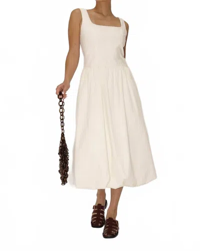 Bailey Rose Ellen Square Neck Sleeveless Bubble Dress In Cream In White