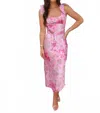 Bailey Rose Floral Maxi Dress In Pink In Multi