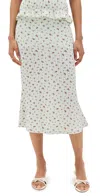Bailey Rose Floral Skirt Pistachio In Gray