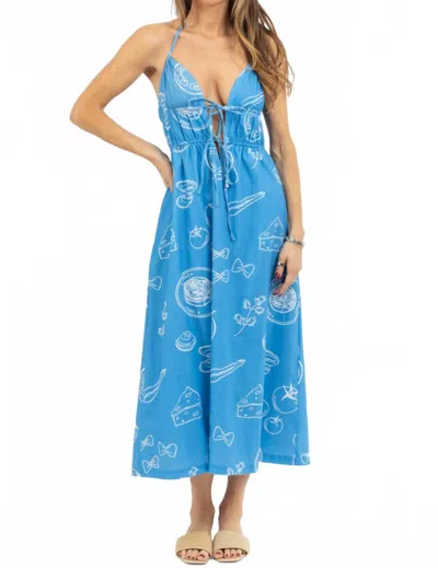 Bailey Rose Girl Dinner Maxi Dress In Blue