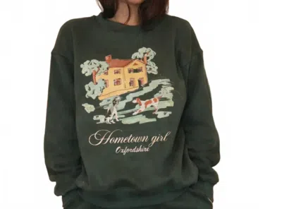 Bailey Rose Hometown Girl Sweatshirt In Green
