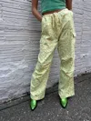 Bailey Rose Keep Up Cargo Pants In Mint In Green