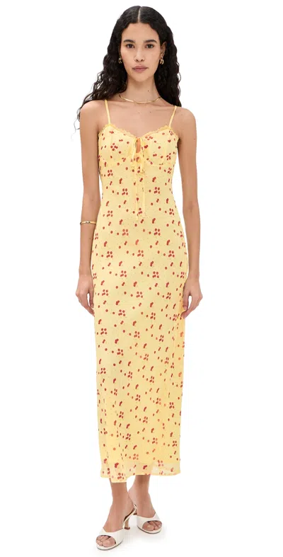 Bailey Rose Lemon Maxi Dress Lemon In Yellow
