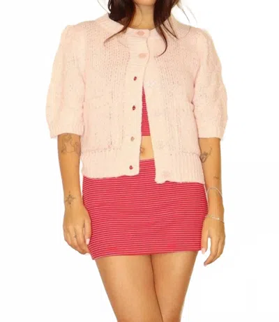 Bailey Rose Lobster Cardigan In Pink