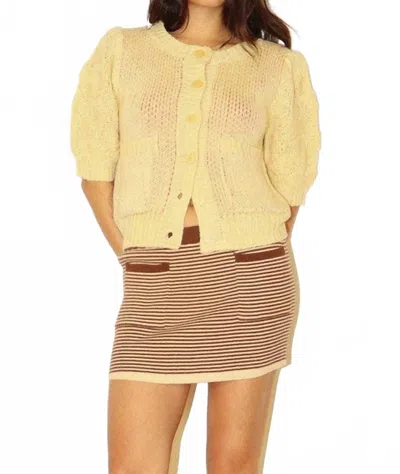 Bailey Rose Lobster Cardigan In Yellow