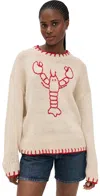 Bailey Rose Lobster Sweater Ecru In Neutral