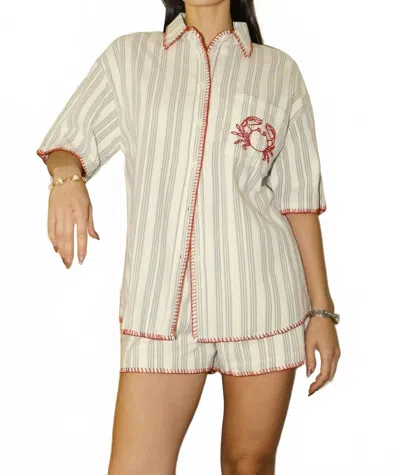 Bailey Rose Lucida Coastal Top In Off White