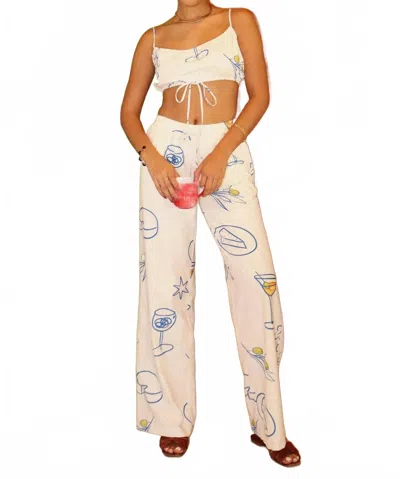 Bailey Rose Marianne Pants In Off-white