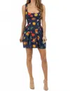 Bailey Rose Market Mini Dress In Navy Blue In Blue