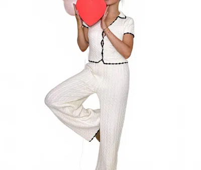 Bailey Rose Modern Knit Romance Set In White