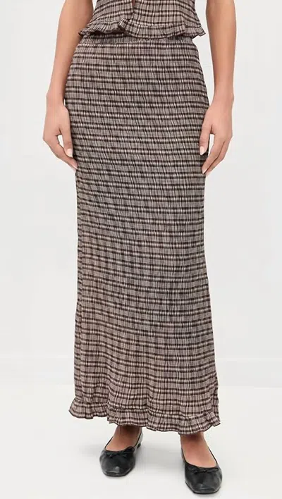Bailey Rose Neve Skirt In Chocolate In Brown