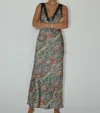 Bailey Rose Paisley Print Maxi Dress In Multi In Gray