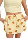Bailey Rose Pesca Mini Skirt In Yellow In Yellow
