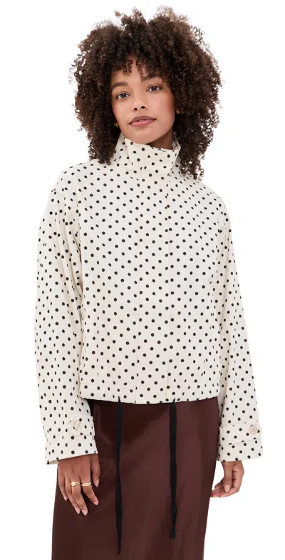Bailey Rose Polka Dot Jacket Cream