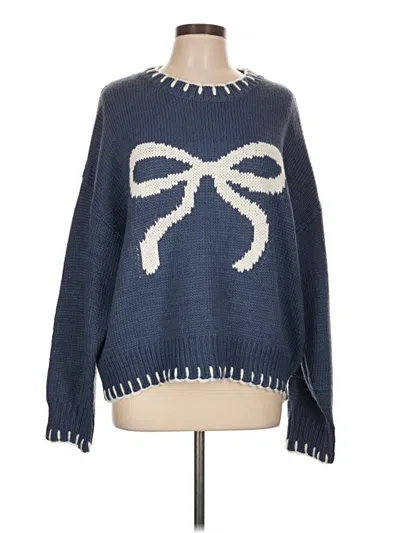 Pre-owned Bailey Rose Pullover Sweater In Blue