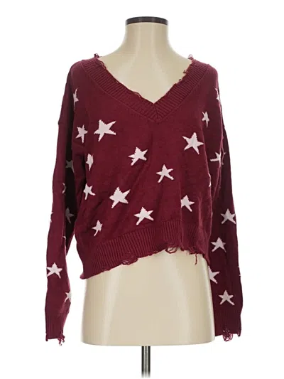 Pre-owned Bailey Rose Pullover Sweater In Burgundy