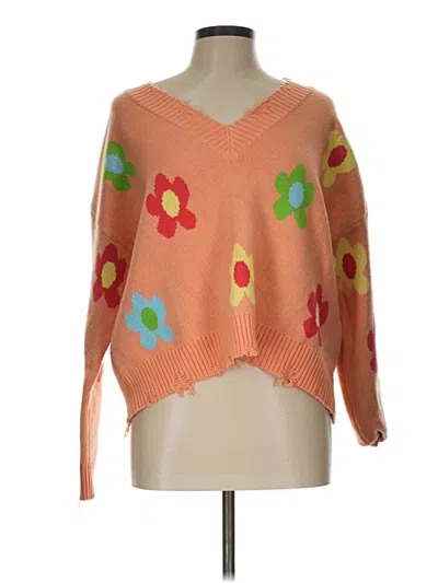 Pre-owned Bailey Rose Pullover Sweater In Orange