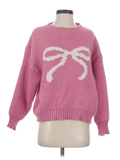 Pre-owned Bailey Rose Pullover Sweater In Pink