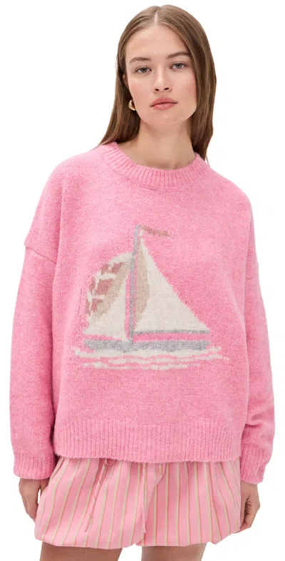 Bailey Rose Sailboat Sweater French Pink