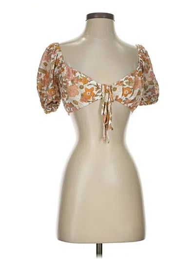 Pre-owned Bailey Rose Short Sleeve T-shirt In Tan