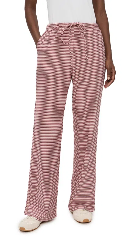 Bailey Rose Striped Pants Strawberry In Red