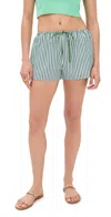 Bailey Rose Striped Shorts Green Stripe