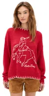 Bailey Rose Sweater Cherry In Red