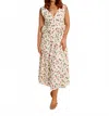 Bailey Rose Sweet Pickins Strawberry Midi Dress In White In Multi