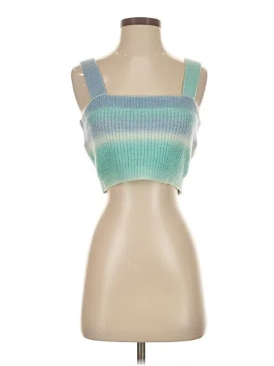Pre-owned Bailey Rose Tank Top Blue Strapless Neckline Tops