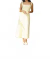 Bailey Rose Two For Tea Midi Dress In Yellow In Neutral