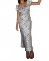 Bailey Rose Western Bandana Maxi Dress In Sky Bandana In Animal Print