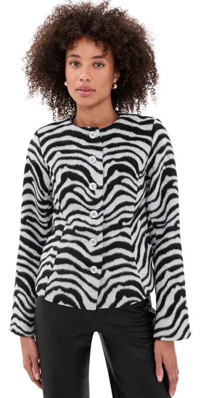 Bailey Rose Zebra Jacket Black/white
