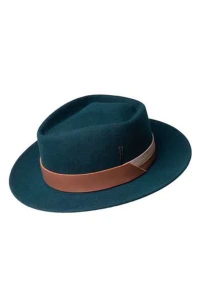 Bailey Sprake Wool Fedora In Green