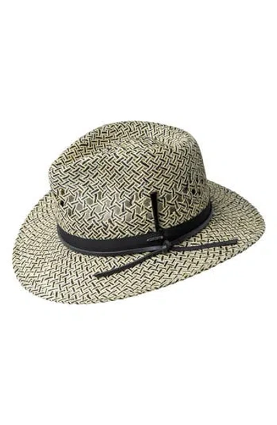 Bailey Telfar Open Weave Fedora In Natural/black