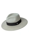 Bailey Thaler Wool Fedora In Silver