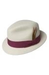 Bailey Tino Snap Brim Wool Fedora In Brown