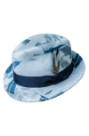 Bailey Tino Snap Brim Wool Fedora In Sea Breeze