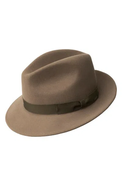 Bailey Winters Wool Felt Fedora In Almond
