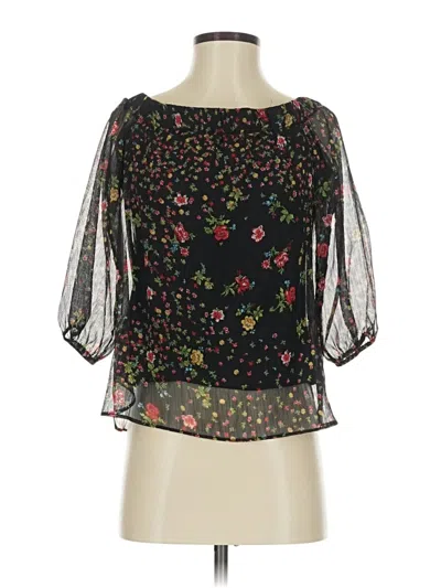 Pre-owned Bailey44 3/4 Sleeve Blouse In Black