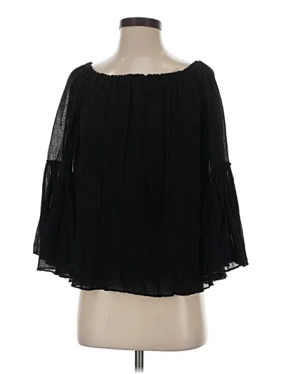 Pre-owned Bailey44 3/4 Sleeve Blouse In Black