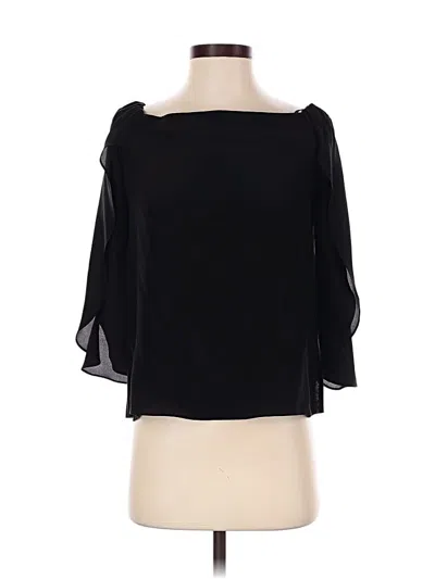 Pre-owned Bailey44 3/4 Sleeve Blouse In Black