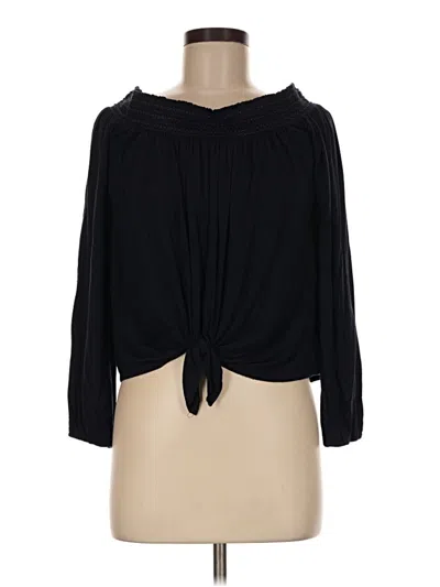 Pre-owned Bailey44 3/4 Sleeve Blouse In Black
