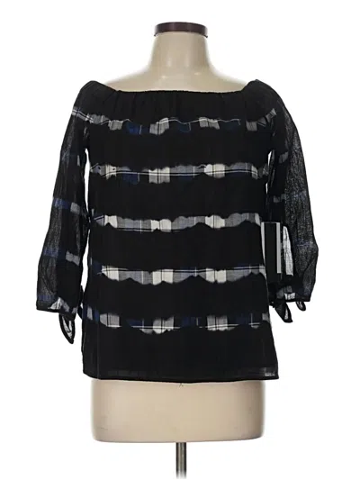 Pre-owned Bailey44 3/4 Sleeve Blouse In Black