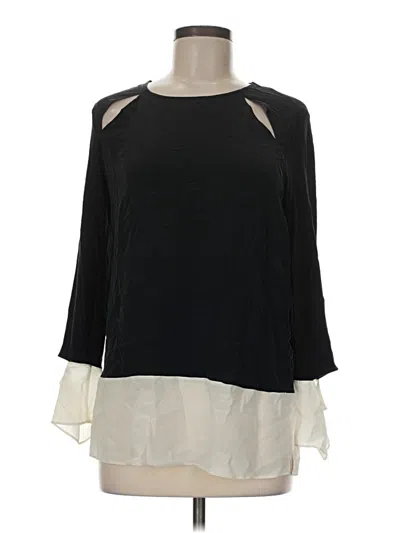 Pre-owned Bailey44 3/4 Sleeve Blouse In Black