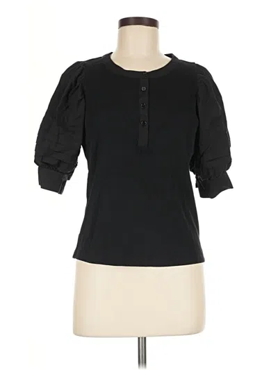 Pre-owned Bailey44 3/4 Sleeve Blouse In Black