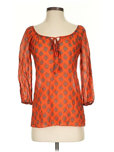 Pre-owned Bailey44 3/4 Sleeve Blouse In Orange