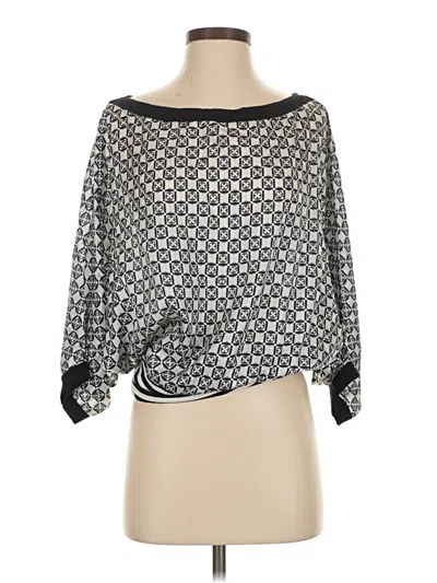 Pre-owned Bailey44 3/4 Sleeve Blouse In Silver