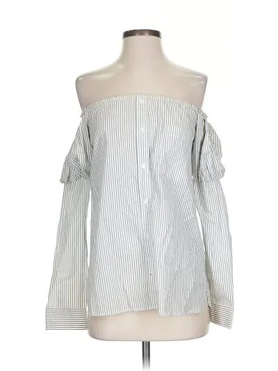 Pre-owned Bailey44 3/4 Sleeve Blouse In Silver