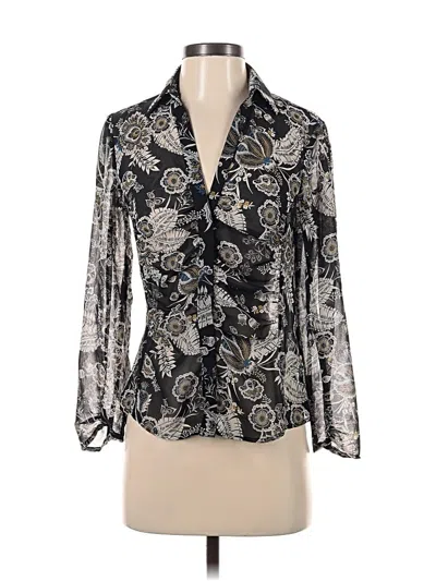 Pre-owned Bailey44 3/4 Sleeve Blouse In Silver