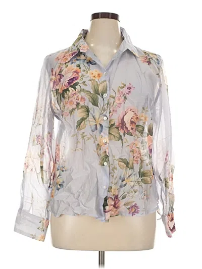 Pre-owned Bailey44 3/4 Sleeve Blouse In Silver
